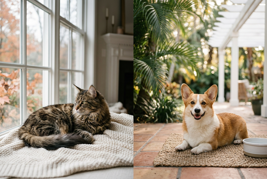 Cozy or Sunny? Fall Comfort Tips for Dogs & Cats