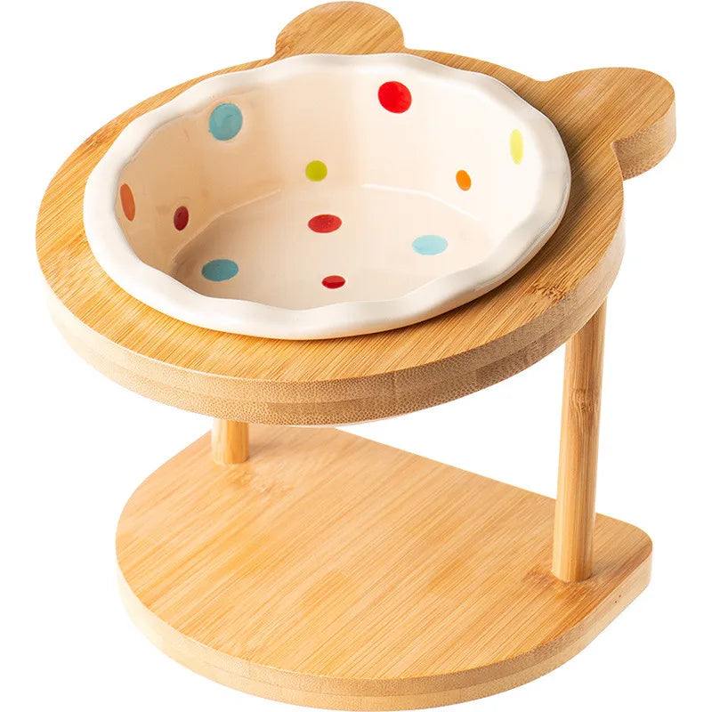 Ceramic Pet Feeding Bowls, Single & Double Options