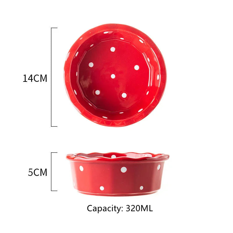 Ceramic Pet Feeding Bowls, Single & Double Options
