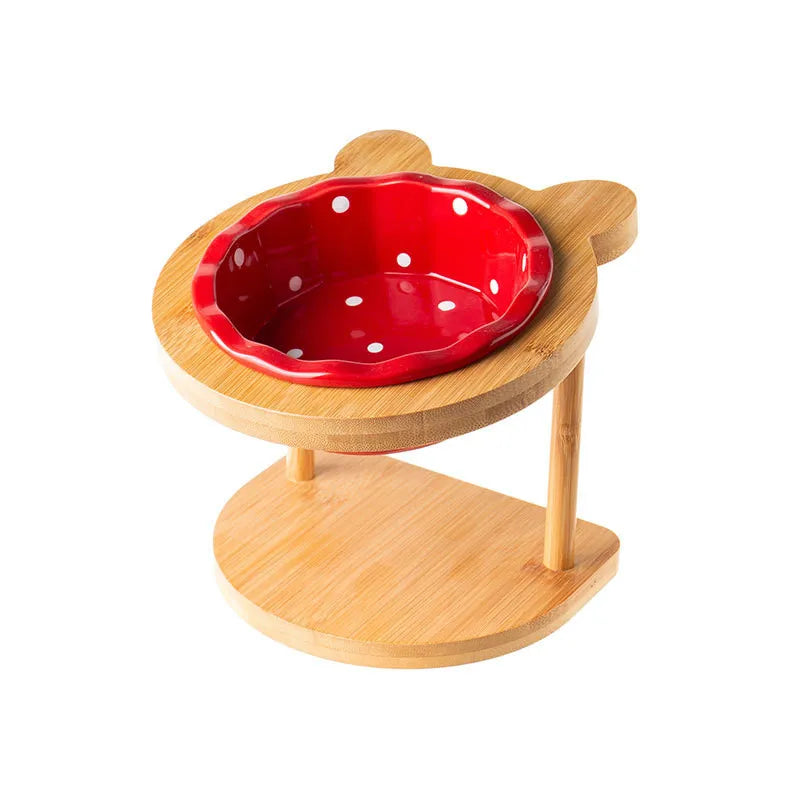 Ceramic Pet Feeding Bowls, Single & Double Options