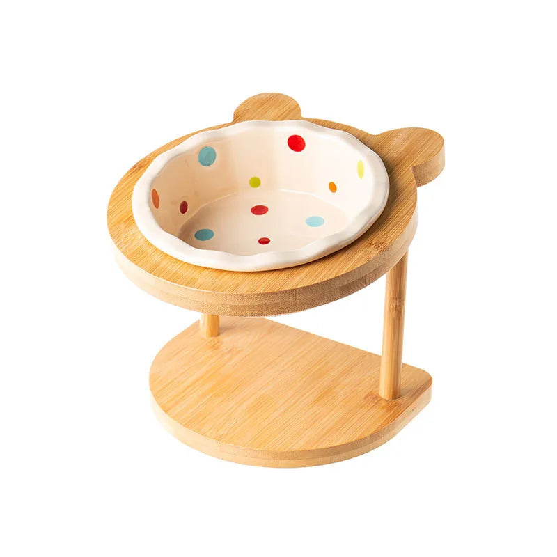 Ceramic Pet Feeding Bowls, Single & Double Options