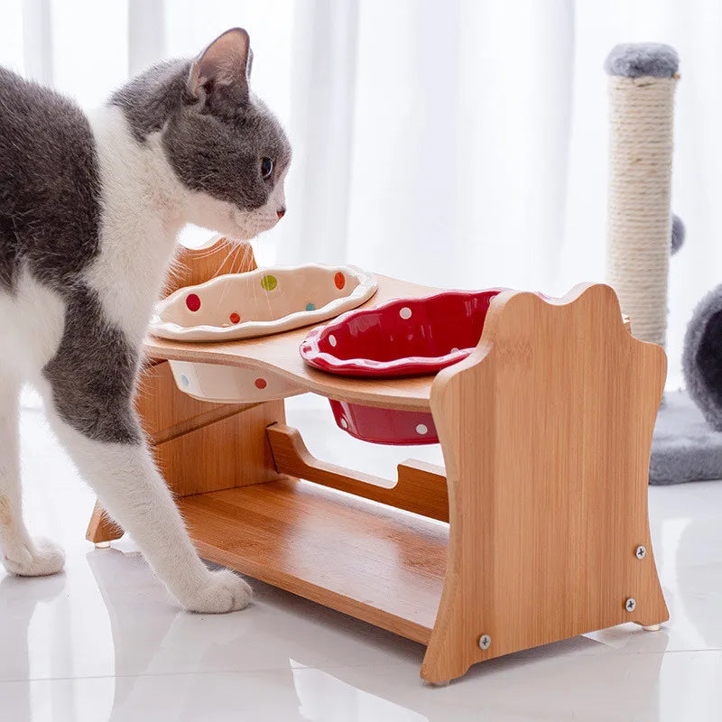 Ceramic Pet Feeding Bowls, Single & Double Options