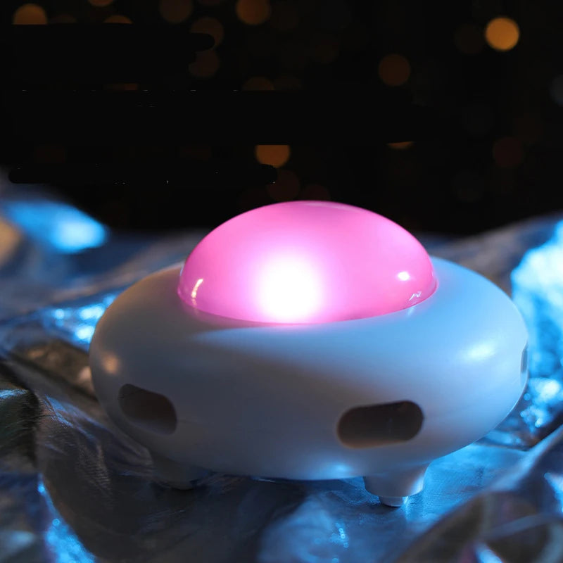 Rechargeable UFO Hide-and-Seek Feather Cat Toy
