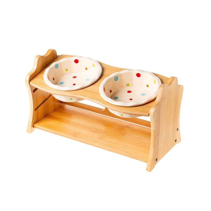 Ceramic Pet Feeding Bowls, Single & Double Options