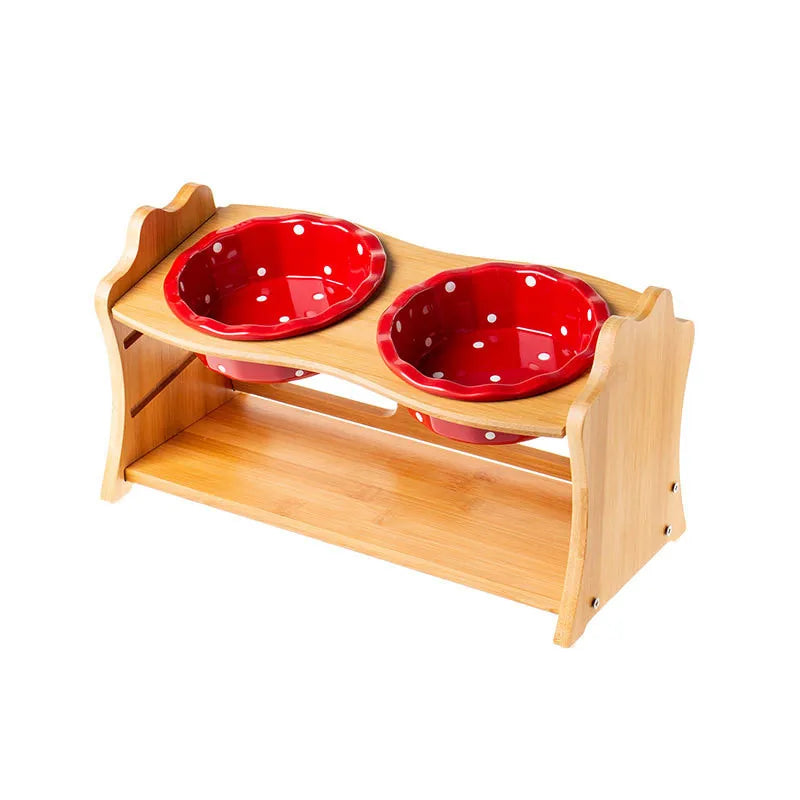 Ceramic Pet Feeding Bowls, Single & Double Options