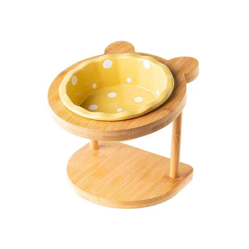 Ceramic Pet Feeding Bowls, Single & Double Options