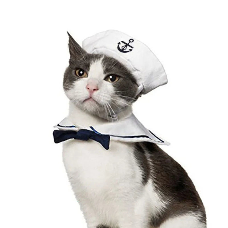 Nautical Sailor Cat Costume