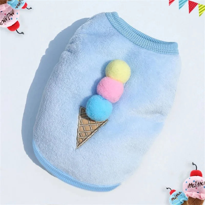 Playful Appliqué Fleece Cat Vest