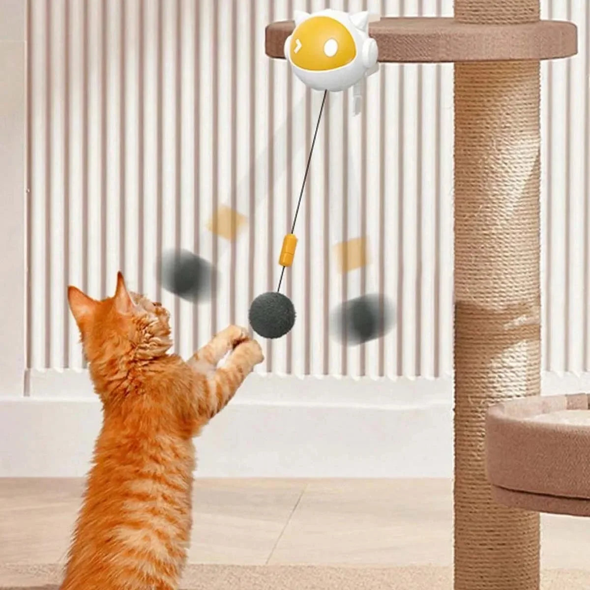 Automatic Up-and-Down Cat Toy with Table Clamp