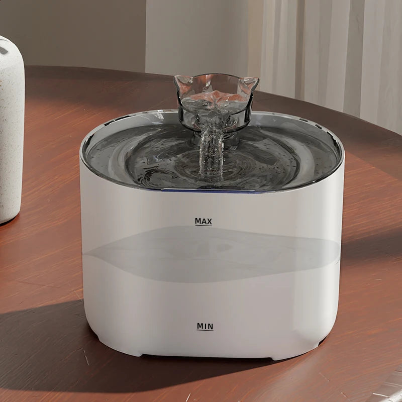 2L Pet Water Fountain with Removable Reservoir