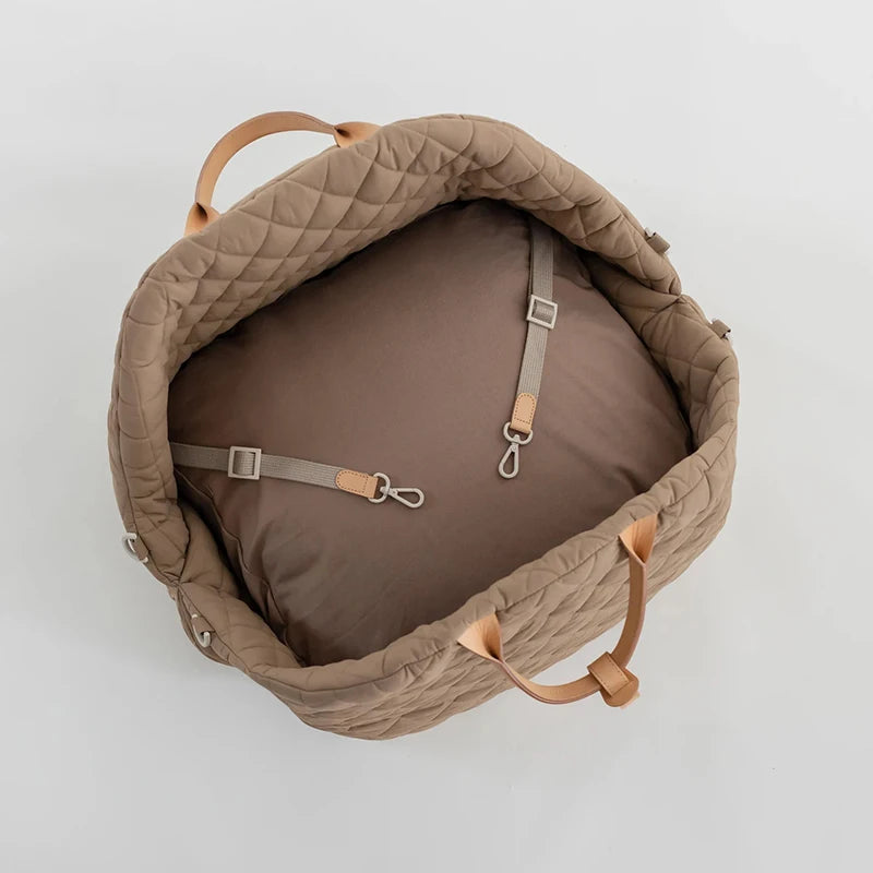 2-in-1 Pet Carrier Handbag & Travel Bed