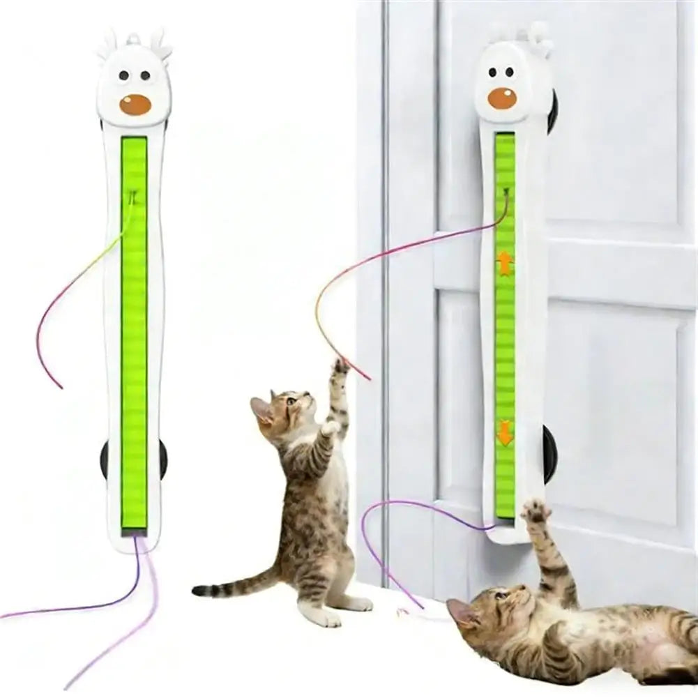 Automatic Flying-String Cat Toy with Suction Mount