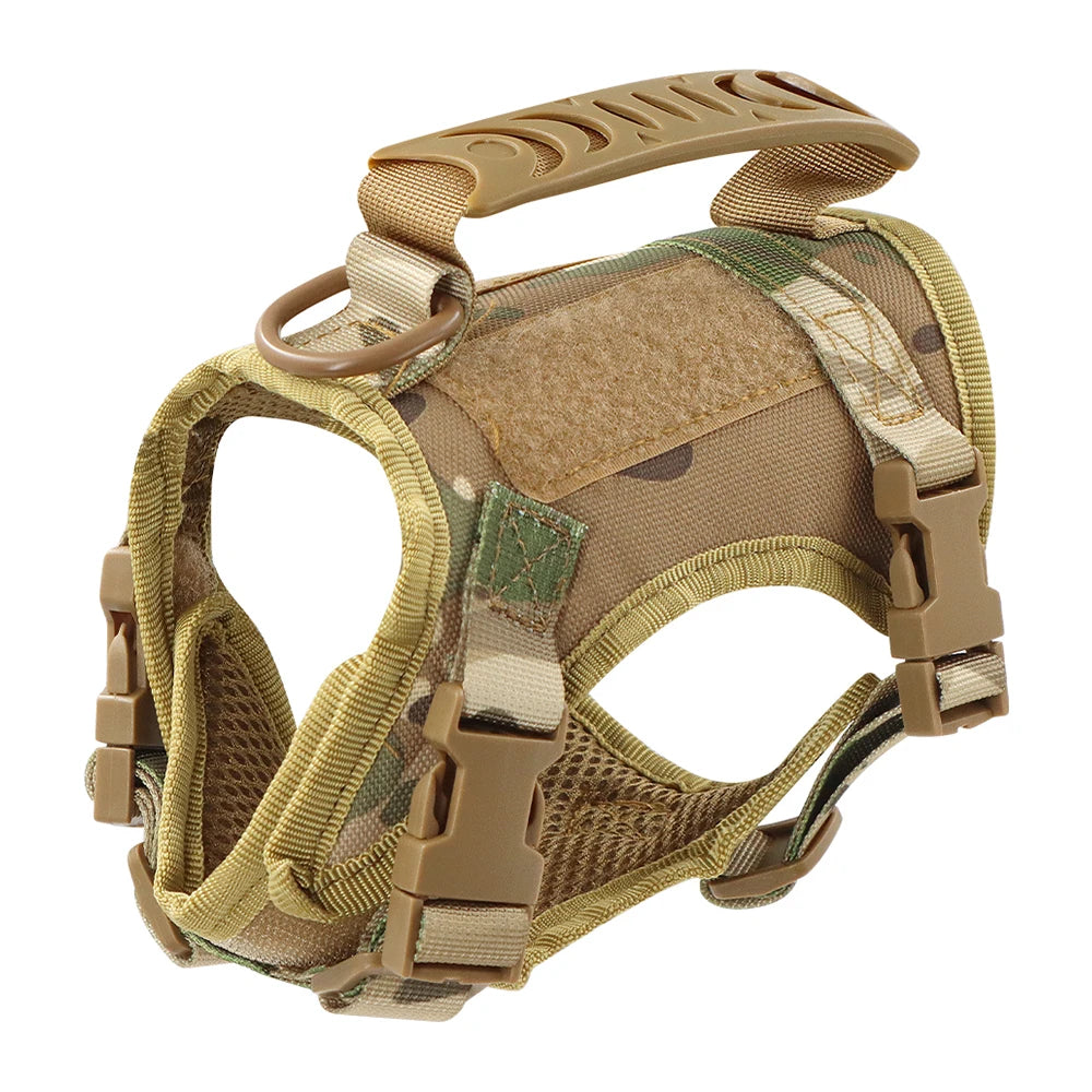 Adjustable Tactical-Style Pet Harness & Set Options