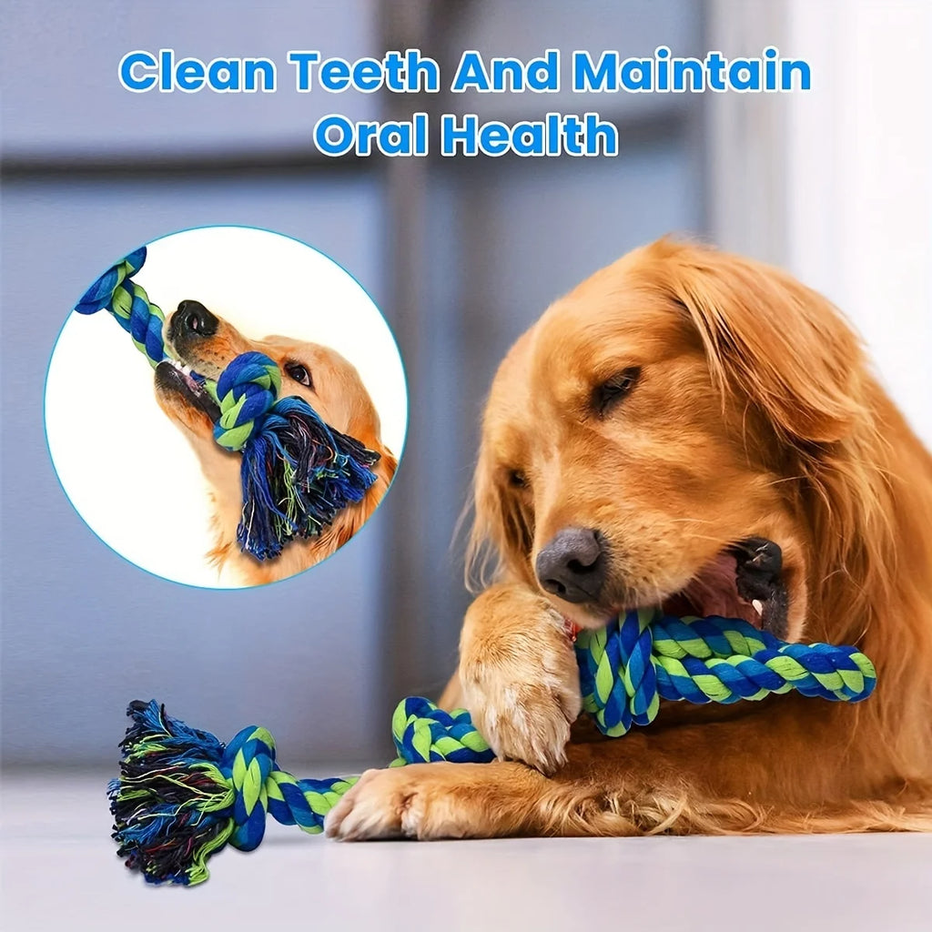 Knotted Rope Dog Tug Toy, One- & Two-Piece Options