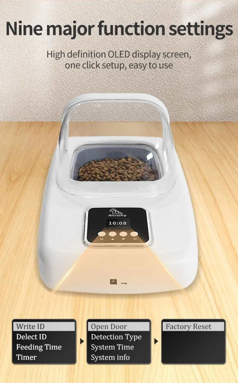 1.5L RFID Pet Feeder with Access-Control Lid