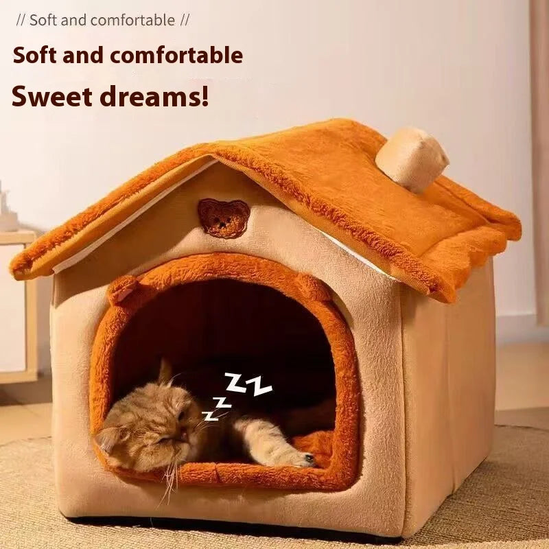 Teddy Cottage Pet House for Cats & Small Dogs
