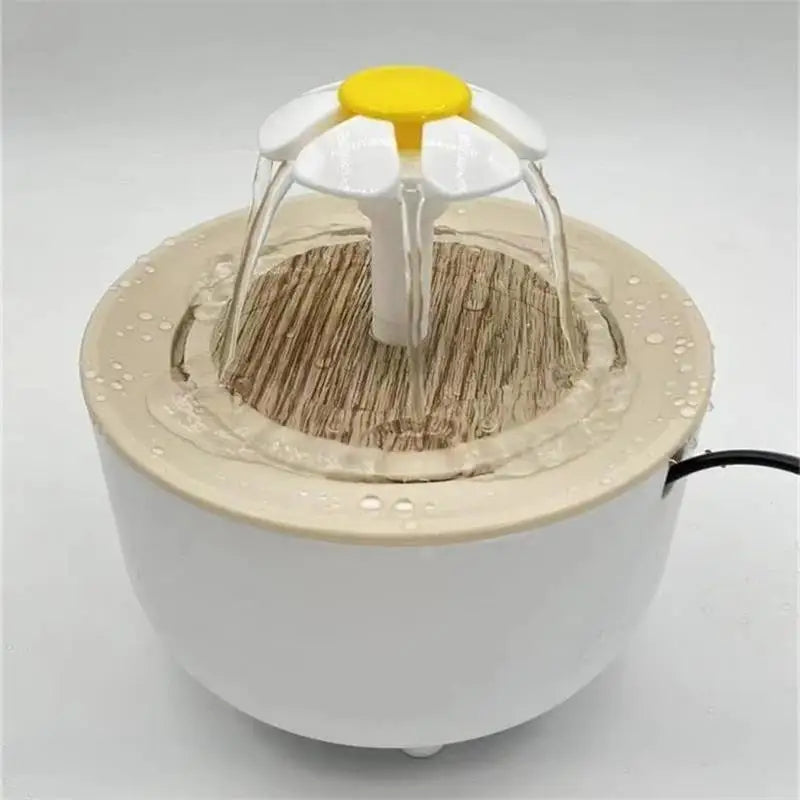 1.2L Compact Pet Water Fountain, Lotus & Spout Styles