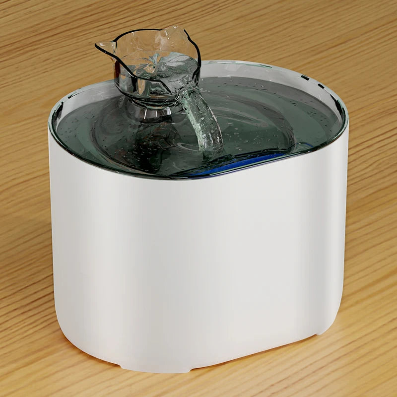 2L Pet Water Fountain with Removable Reservoir