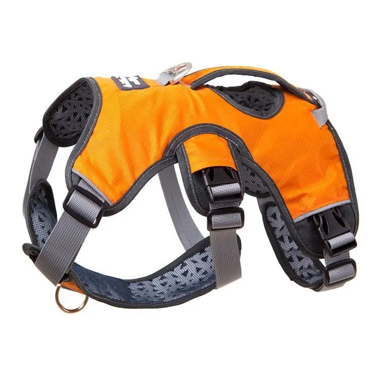 Adjustable Padded Nylon Dog Harness with Reflective Details