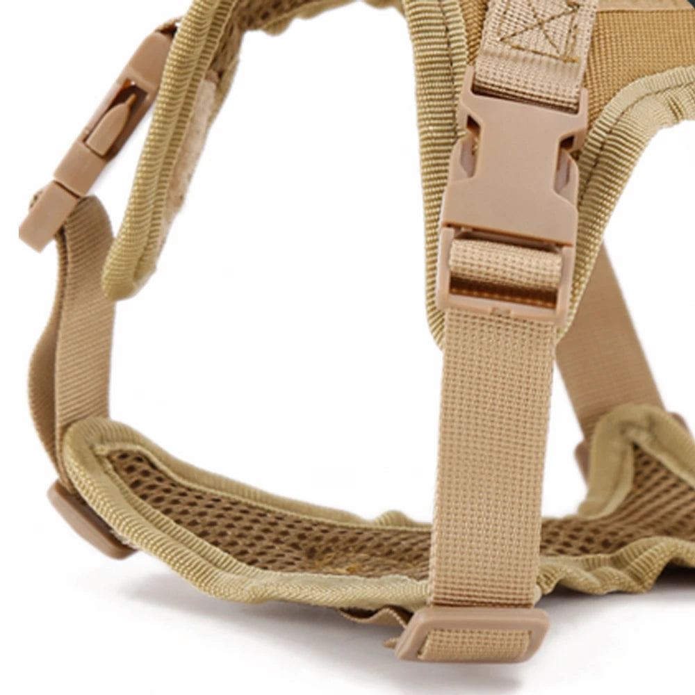 Adjustable Tactical-Style Pet Harness & Set Options