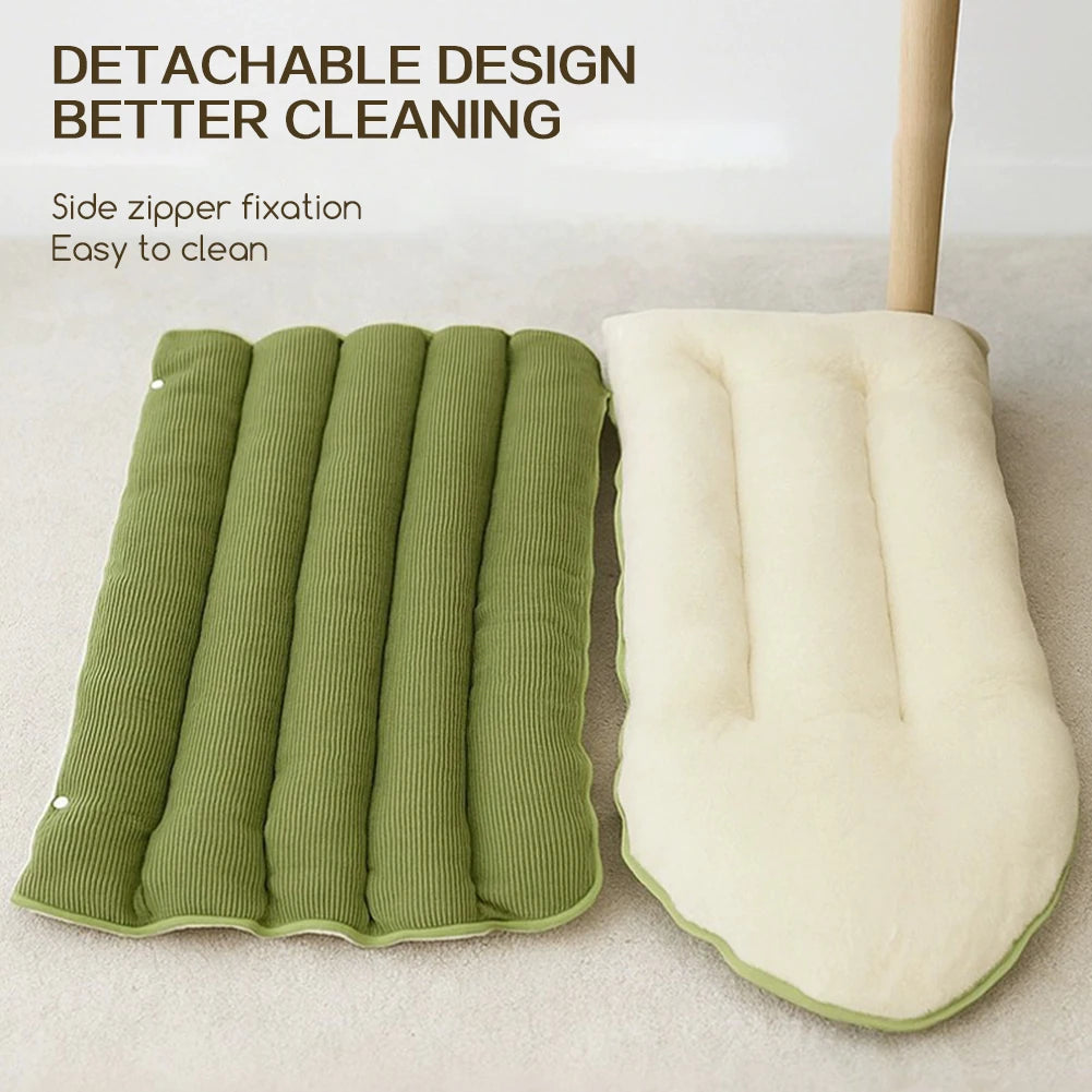 Ribbed Plush Cave Bed for Cats & Small Dogs