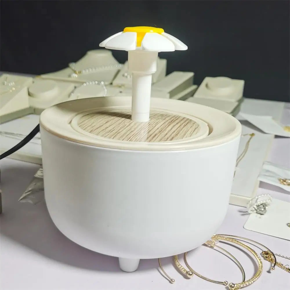 1.2L Compact Pet Water Fountain, Lotus & Spout Styles