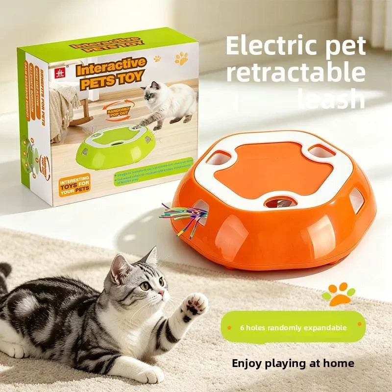 Six-Hole Pop-Up Tassel Cat Toy