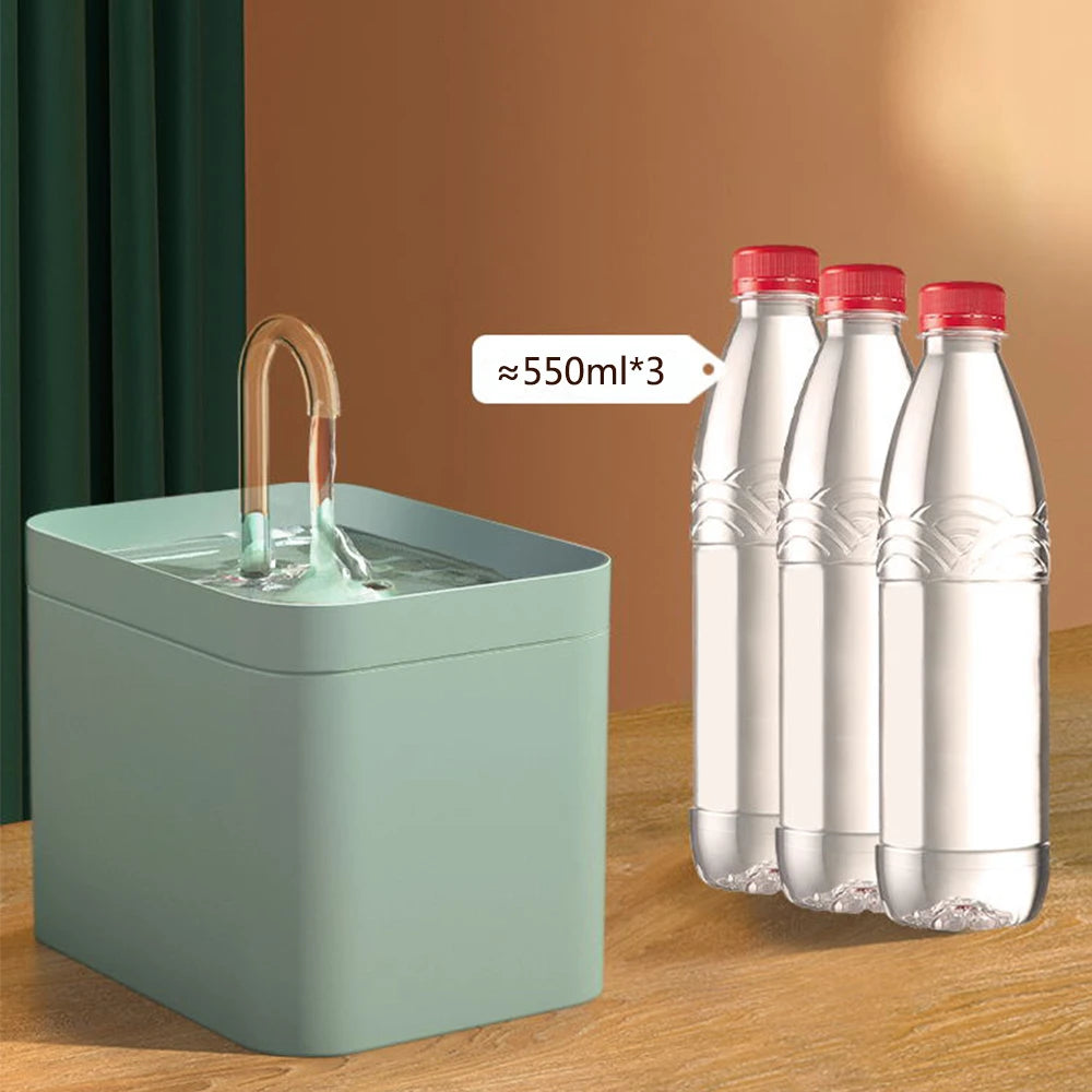 1.5L Pet Water Fountain with Adjustable Flow