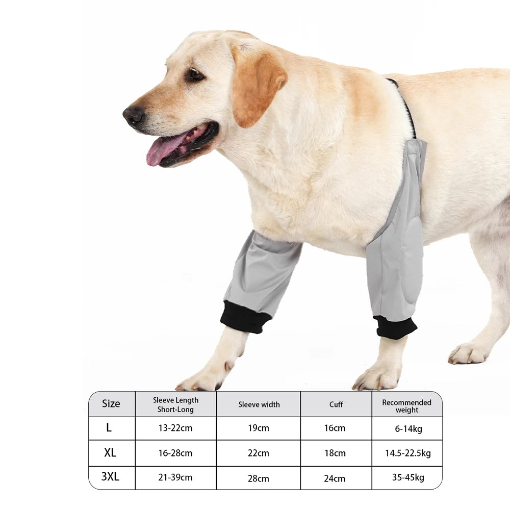 Dog Elbow Cover with Connected Front-Leg Sleeves