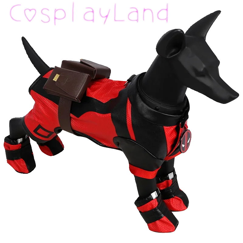 Red & Black Superhero Pet Costume