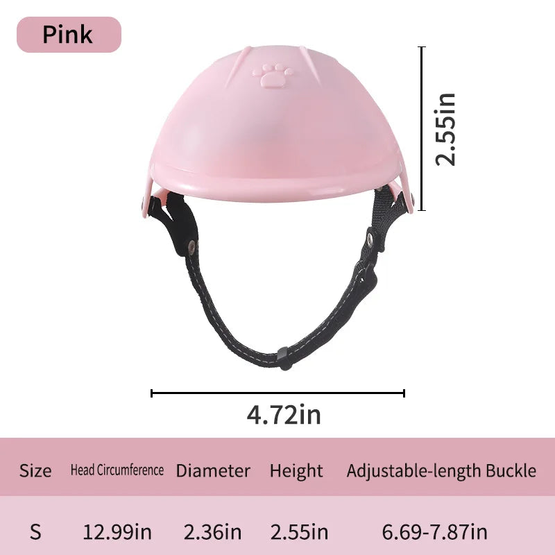 Mini Biker-Style Pet Costume Helmet