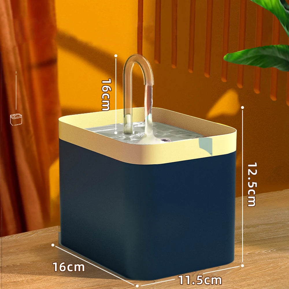 1.5L Pet Water Fountain with Adjustable Flow