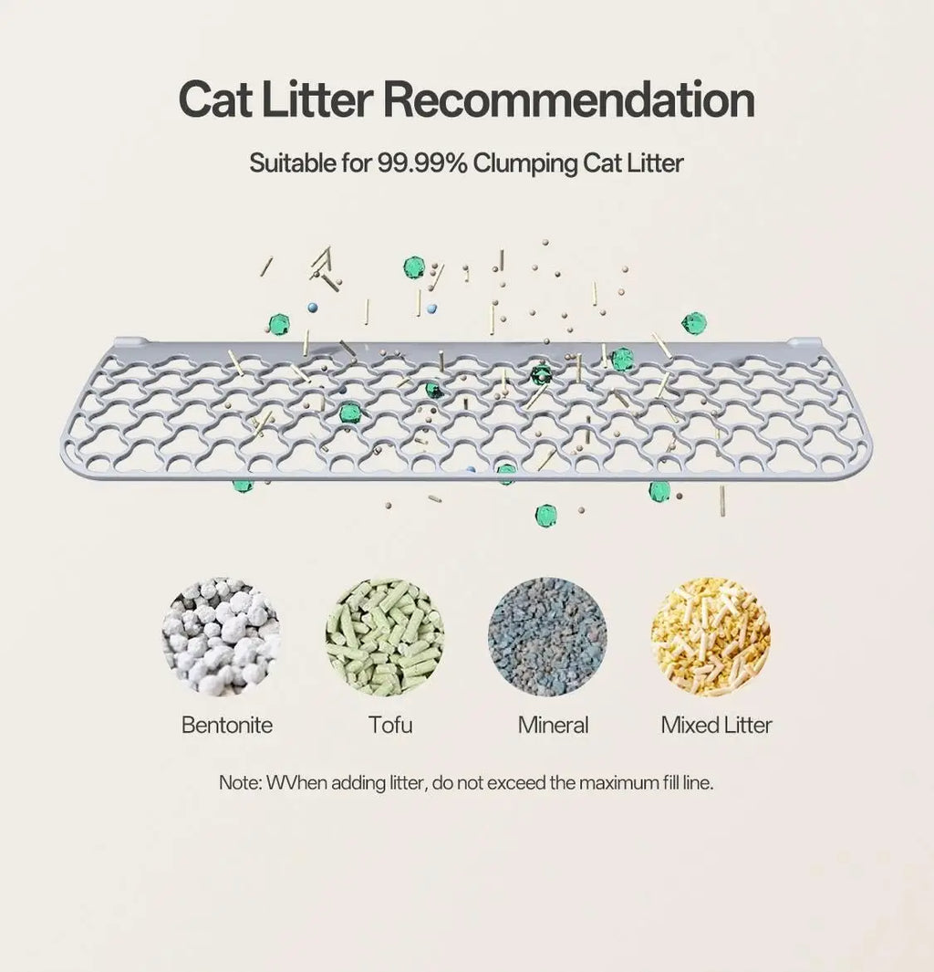 Open-Front Self-Cleaning Cat Litter Box with App Control