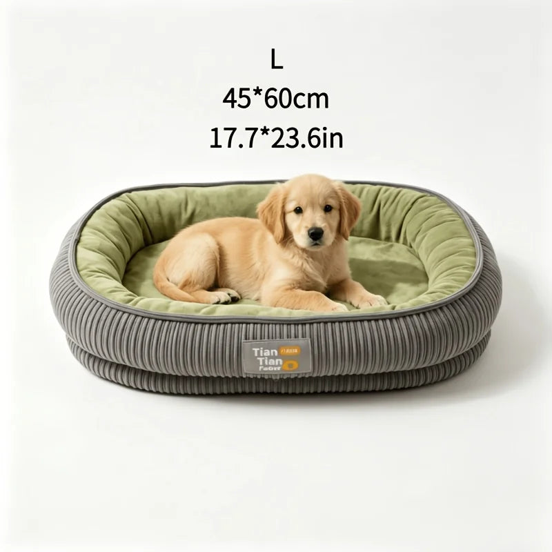 Oval Bolster Bed for Dogs & Cats