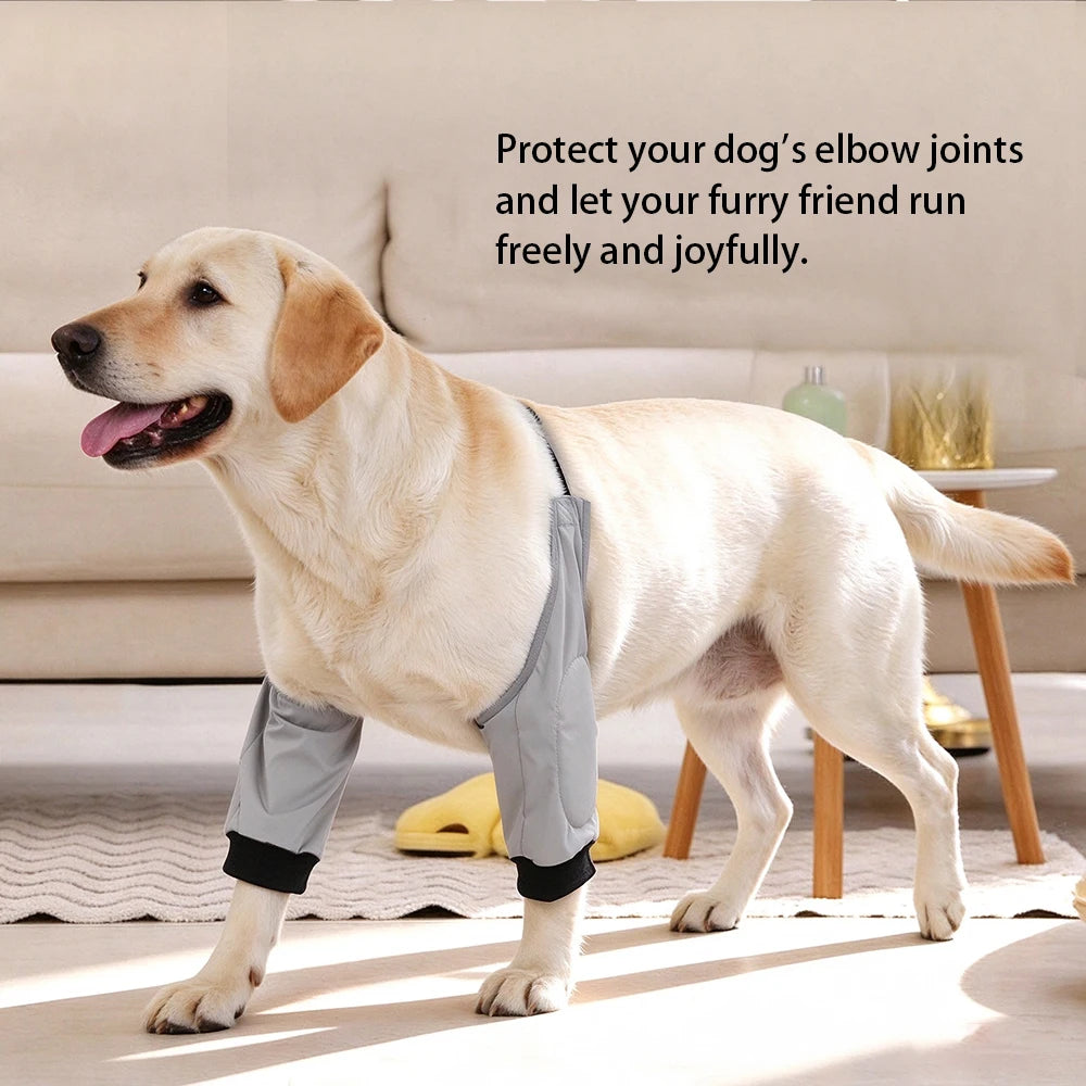 Dog Elbow Cover with Connected Front-Leg Sleeves