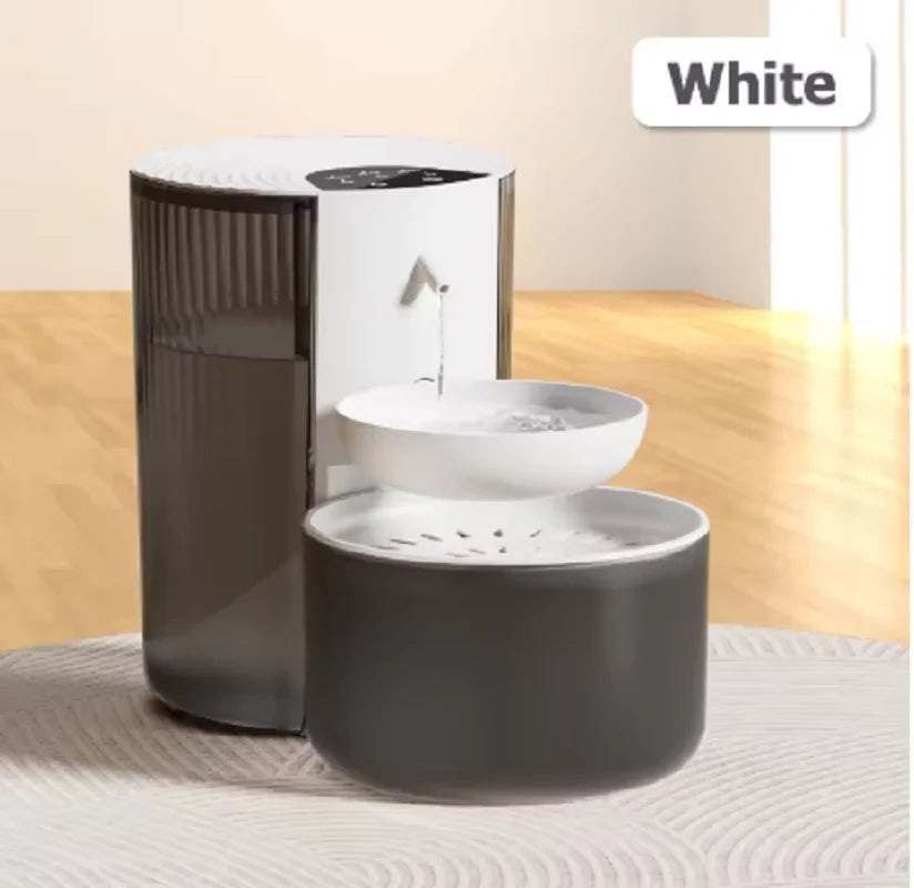 3L Rechargeable Pet Water Dispenser with Tilting Bowl