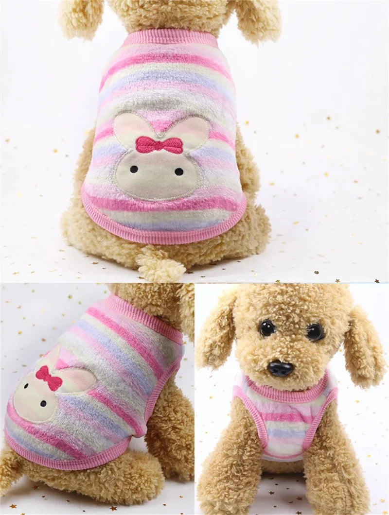 Playful Appliqué Fleece Cat Vest