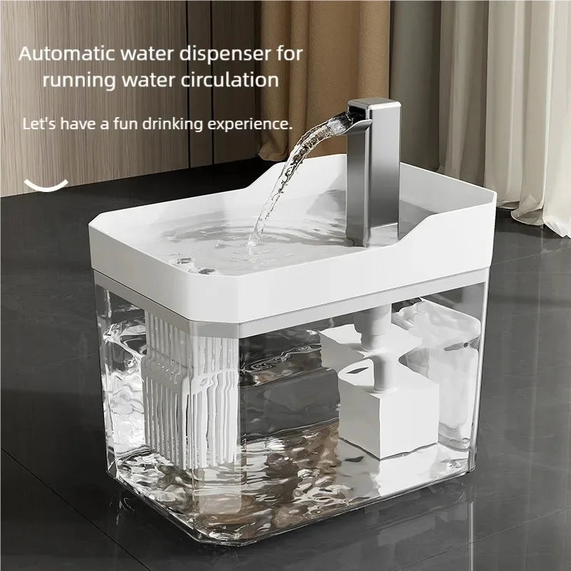 1.5L USB Pet Water Fountain with Filter & Pump