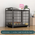 Furniture-Style Dog Crate Side Table with Double Doors & Tray