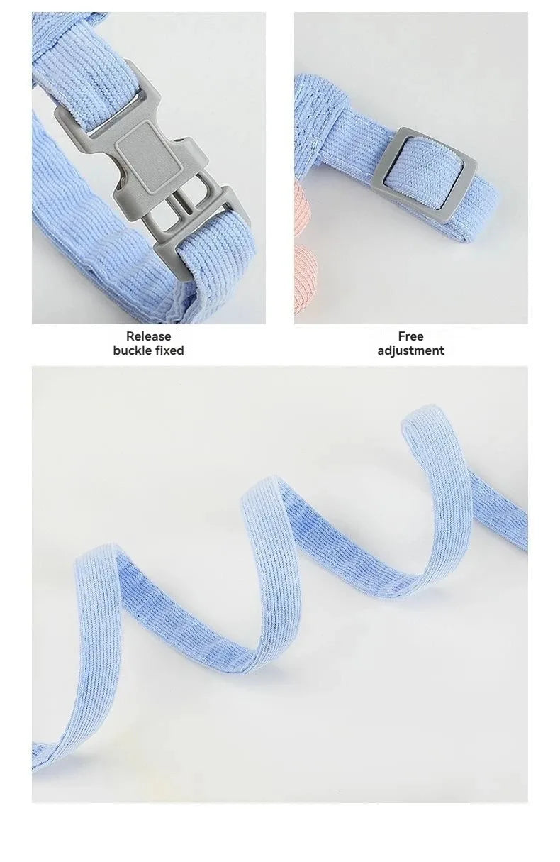 Flower-Detail Pet Harness & Matching Leash Set