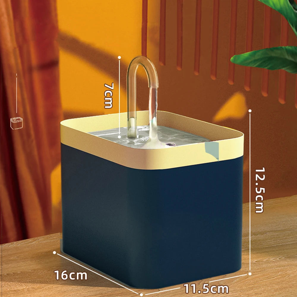 1.5L Pet Water Fountain with Adjustable Flow