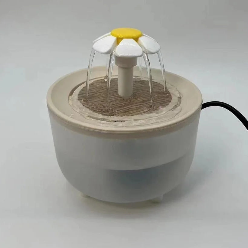 1.2L Compact Pet Water Fountain, Lotus & Spout Styles