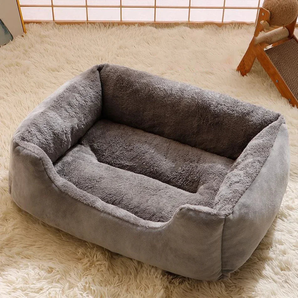 Soft Short-Plush Cat Bed in Five Colors