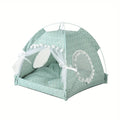 Floral Canopy Tent Bed for Cats & Small Dogs