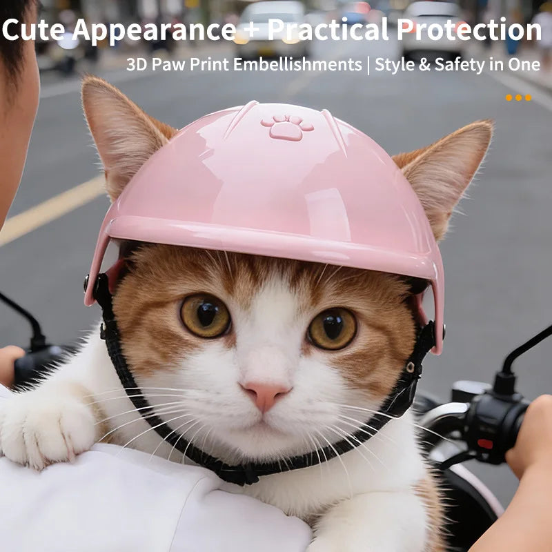 Mini Biker-Style Pet Costume Helmet