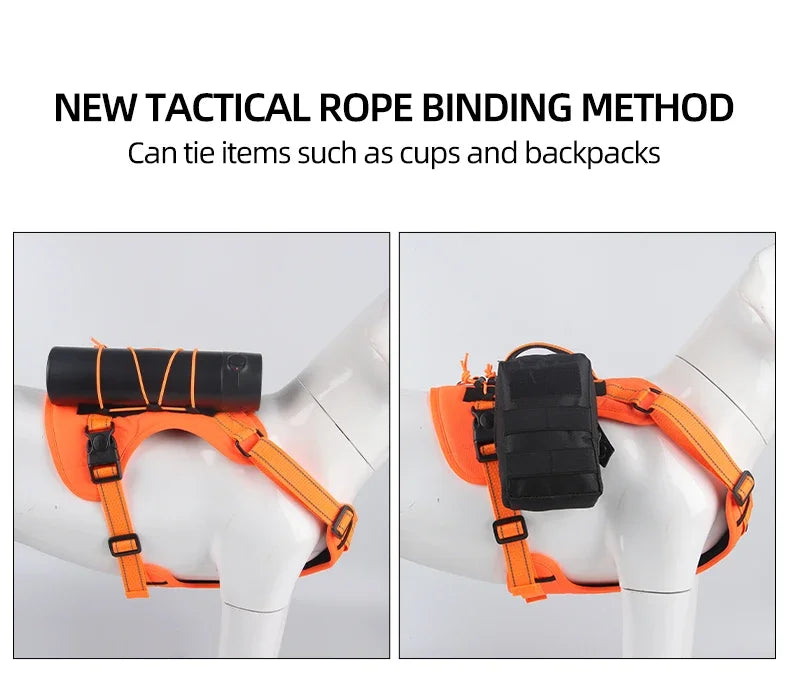 Adjustable Dog Harness with Reflective Trim & Top Handle