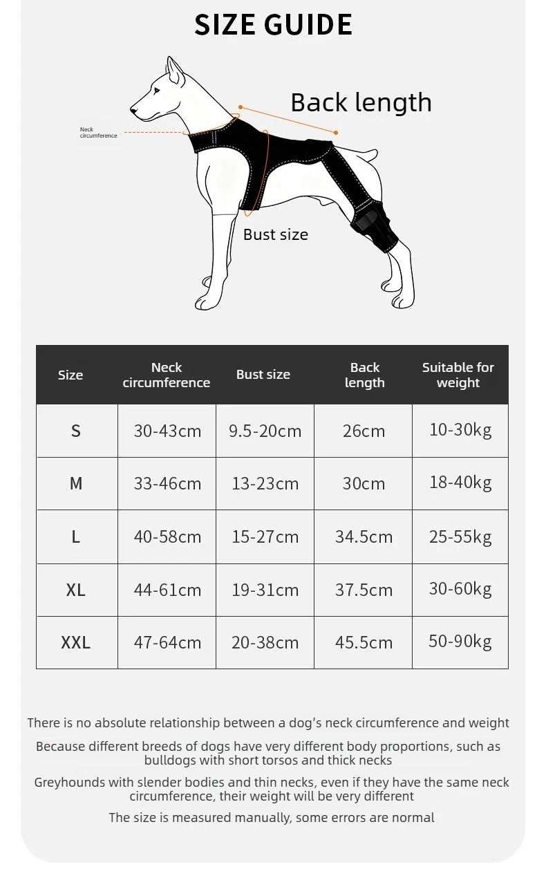 Dog Leg Wraps and Connected Paw Covers, Six Styles