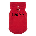 Fleece Pet Vest with Rounded Hem