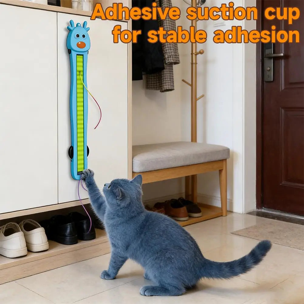 Automatic Flying-String Cat Toy with Suction Mount