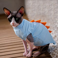 Dinosaur-Spike Cotton Cat Shirt